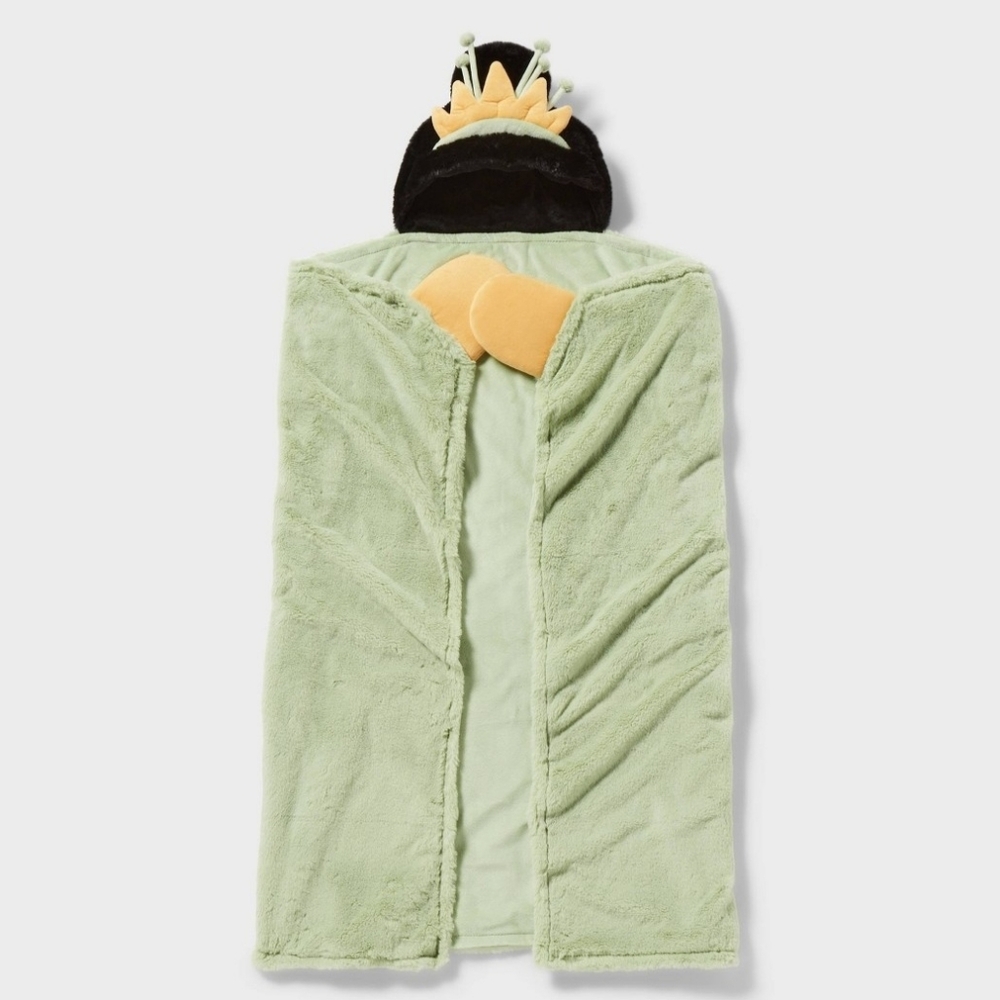 Princess Tiana Kids' Hooded Blanket - The Disney Collection by Pillowfort" - Picture 3 of 5